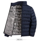 Graphene Self-Heating Down Jacket Men Windproof Pleated Warm