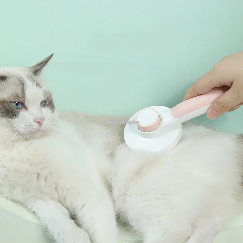 Self Cleaning Slicker Brush: Grooming Brush for Dogs and Cats, Massage and Detangle  ourlum.com   