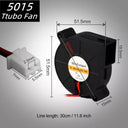 Cooling Turbo Fan: Brushless Technology for Versatile 3D Printing  ourlum.com 50x50x15 Turbo Fan 24V 