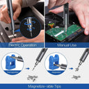 28/62 in 1 Electric Screwdriver Set Precision Power Tool Kit Rechargeable Wireless Mini Small Bits for  Mobile Cell Repair  ourlum.com   