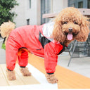 Dog Raincoat with Hoodie: Waterproof Pet Clothes for Dogs  ourlum.com red XS 