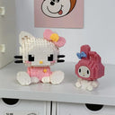 Hello Kitty Decorative Building Block Set with Kuromi and My Melody - Sanrio Anime Figure Toy for Kids and Adults  ourlum.com   