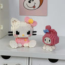 Hello Kitty Building Block Anime Figure Puzzle Ornament Gift  ourlum.com   