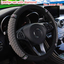 Car Steering Wheel Cover Without Inner Ring 37-38cm Breathable