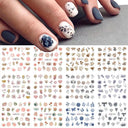 Winter Hedgehog Nail Art Stickers for Charming Nails