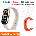 Mi Band 8: Smart Fitness Tracker with Advanced Health Monitoring  ourlum.com Gold N Orange Strap CHINA 