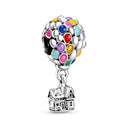 925 Silver Hot Air Ball Pendant Charm Collection for Bracelets