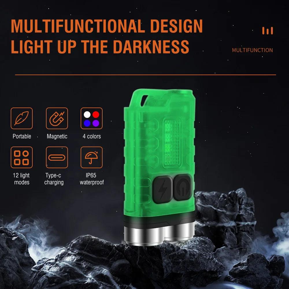 V3 Keychain Flashlight: Powerful 900 Lumens - Outdoor Lighting Essential  ourlum.com   