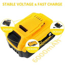 High-Capacity 6.0Ah 18V Lithium-ion Battery for Dewalt Tools