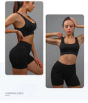 High-Waisted Women's Yoga Shorts with Butt Lifting Tummy Control