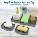 Silicone Soap Tray: Flexible Anti-Slip Sink Organizer