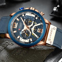 CURREN Men's Military Leather Chronograph Watch: Stylish & Functional Timepiece  ourlum.com   