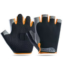 Anti Slip Shock Breathable Half Finger Gloves For Fitness