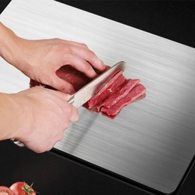 Thickened Stainless Steel Cutting Board Titanium Steel Antibacterial And Mildew-proof Household Cutting Board Kitchen Board 316