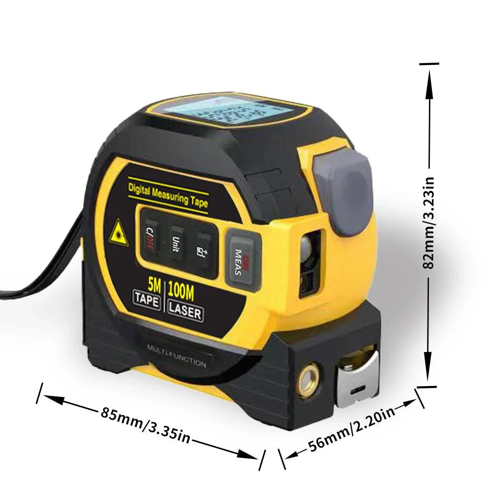 Laser Digital Rangefinder Steel Tape Measure: Achieve Precision Measurements With Ease  ourlum.com   