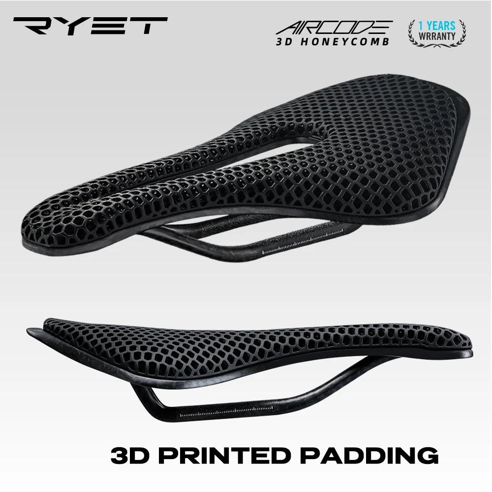 3D Printed Carbon Fiber Bicycle Saddle: Lightweight and Breathable MTB Seat for Cycling Enthusiasts  ourlum.com   