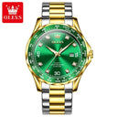 OLEVS Men's Stainless Steel Business Waterproof Watch Stylish Quartz