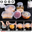 Silicone Stretch Lids - Reusable Food Covers Eco-Friendly