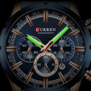 CURREN Men's Luxury Chronograph Sports Watch: Stylish Waterproof Timepiece  ourlum.com   