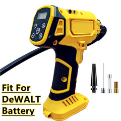 DeWALT Cordless Tire Inflator with Digital Gauge for Cars & Bikes - Automatic Pump