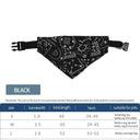 Pet Dog Bandana Collar with Leather Accessories: Cute Design, Quality Assurance, All Seasons.  ourlum.com style 1black S 