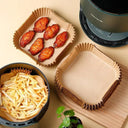 50pcs Air Fryer Paper Parchments for Eco-Friendly Cooking  ourlum.com   