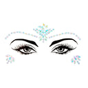 3D Sexy Face Tattoo Stickers Temporary Tattoos Glitter Fake Tattoo Rhinestones Masquerade for Women Party Face Jewels Tattoo  ourlum.com NO.17  