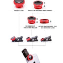 3in1 Fisheye Wide Angle Micro Camera Lens for IPhone Xiaomi Redmi 3IN1 Zoom Fish Eye Len on Smartphone Lenses with Phone Clip