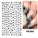 Winter Snowflake Nail Art Stickers for Holiday Glam Designs