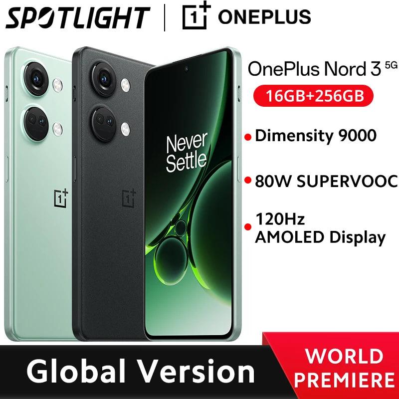 [World Premiere] Global Version OnePlus Nord 3 5G  16GB 256GB Dimensity 9000 Dolby Atmos 80W SUPERVOOC