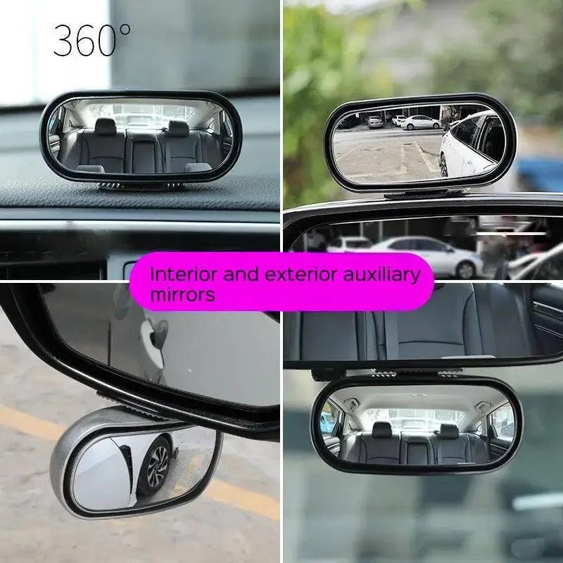 360° Adjustable Wide Angle Side Rear Mirrors for Enhanced Driving  ourlum.com   