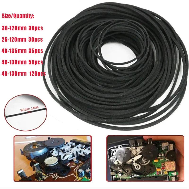 Universal Rubber CD DVD Belt Set: Smooth Operation Upgrade  ourlum.com NO.1  Mix 30 pcs  