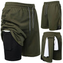 Summer Shorts For Mens Sports Sweatpants 2 In 1 Quick Dry