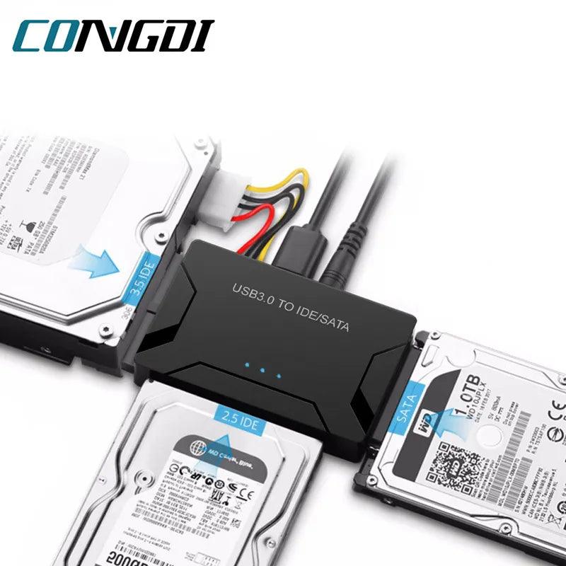 USB 3.0 SATA IDE Adapter Cable: Fast Data Transfer Solution  ourlum.com   