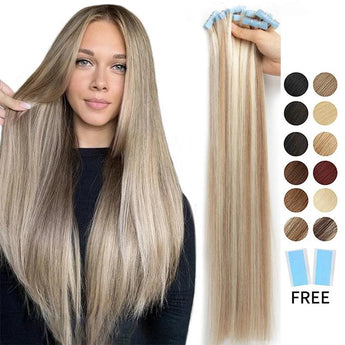 Fine Hair Solution: Seamless Skin Weft Tape Hair Extensions for a Natural Blend  ourlum.com   