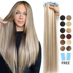 Fine Hair Transformation: Seamless Skin Weft Tape Extensions for Natural Look