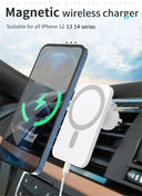 30W Magnetic Car Wireless Charger Air Vent Phone Holder Stand