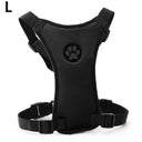 Breathable Mesh Dog Harness Set with Car Safety Belt | Adjustable Straps & Chest Strap for Pet Safety  ourlum.com Black 4 Other United State