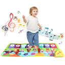 80x30cm Kid Music Piano Mat with 8 Animal Sounds Gifts