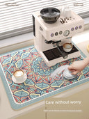 Kitchen Water Draining Pad Non-Slip Insulation Mat