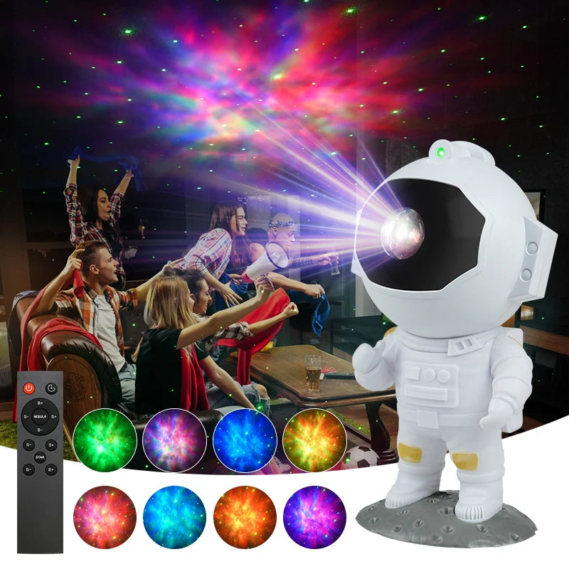 Star Projector Galaxy Night Light Astronaut Nebula Galaxy Lighting Space Bedroom Projector Starry Nebula for Kids Adults Gifts
