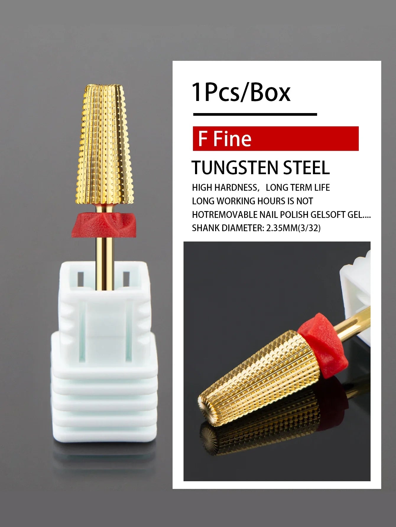 Professional Nail Drill Bits Set: Precision Gel & Polish Remover