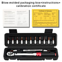 RIDERACE Bicycle Torque Wrench Set 15Pcs 1/4" 2-24Nm Tools