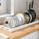 Expandable Stainless Steel Kitchen Cabinet Organizer for Cookware