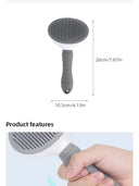 Pet Comb Automatic Hair Removal Comb Stainless Steel Needle