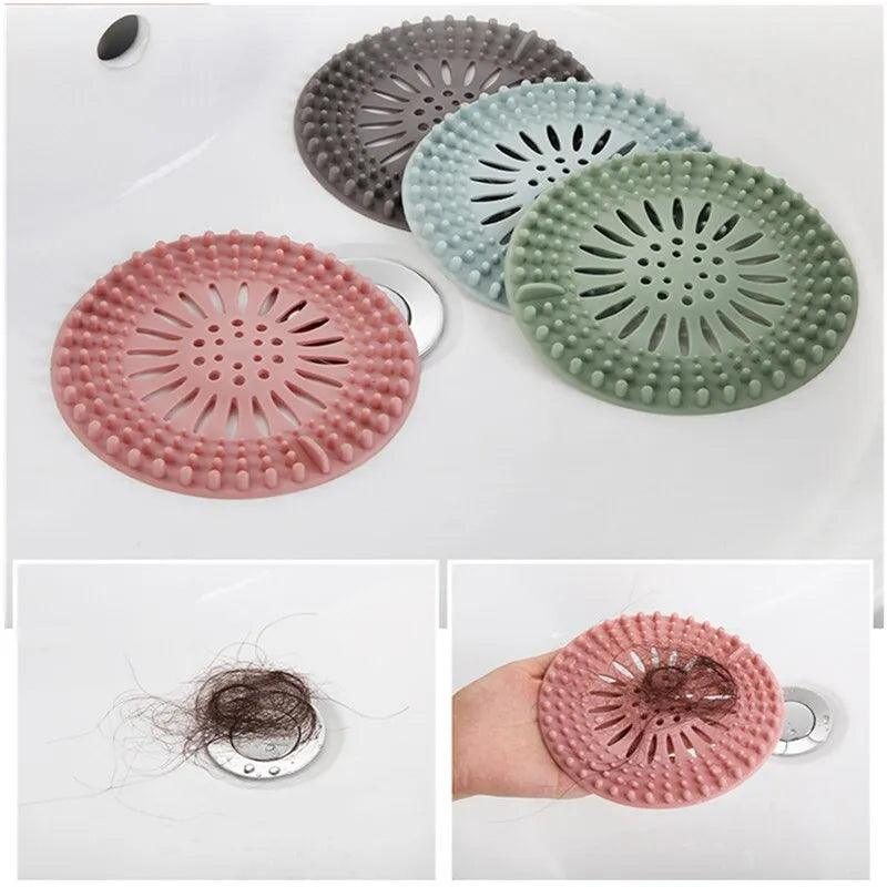 Hair Stopper Sink Strainer Filter - Easy Install, Anti-Clog Design  ourlum.com   