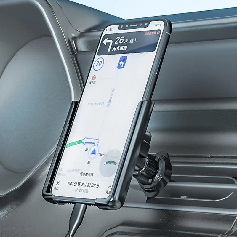 Secure Car Vent Mount: Universal Gravity Auto Lock Phone Stand  ourlum.com   