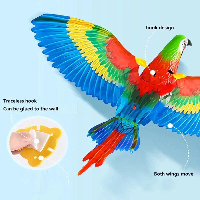 Interactive Hanging Eagle Cat Toy: Teaser Play Scratch Rope  ourlum.com   