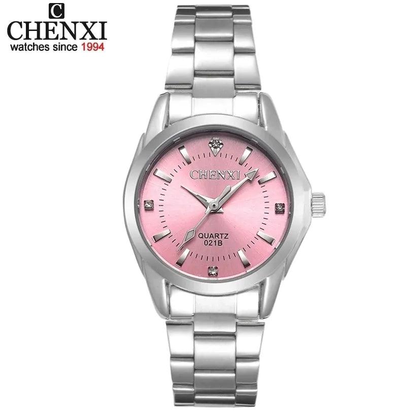 CHENXI Rhinestone Waterproof Watch: Elegant Fashion Timepiece  ourlum.com   