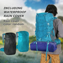 Multifunctional 50L Hiking Backpack with Rain Cover by WESTTUNE